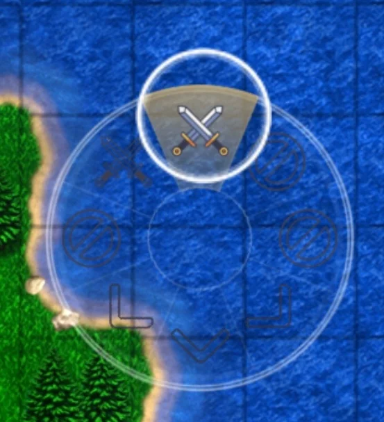 Attacking by moving into the enemy